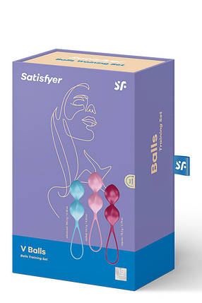 T360068 набір вагінальних кульок SATISFYER BALLS C03 DOUBLE SET OF 3, фото 3
