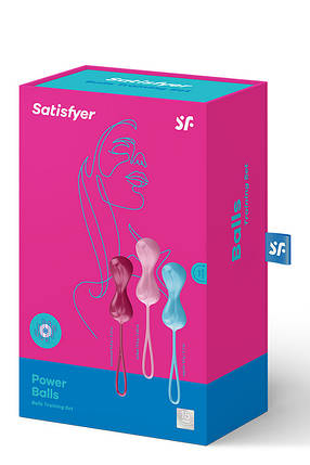 T360067 набір вагінальних кульок SATISFYER BALLS C02 DOUBLE SET OF 3, фото 3