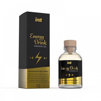 Масажний гель з ефектом зігрівання Intt Energy Drink 30 мл, фото 1