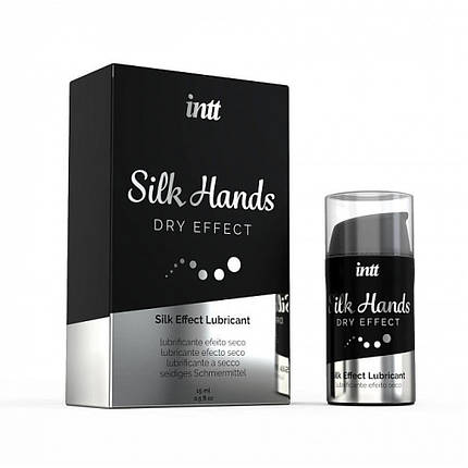 Лубрикант для мастурбації на силіконовій основі Intt Silk Hands, 15 мл, фото 1