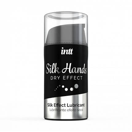 Лубрикант для мастурбації на силіконовій основі Intt Silk Hands, 15 мл, фото 3