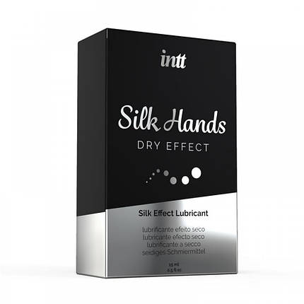 Лубрикант для мастурбації на силіконовій основі Intt Silk Hands, 15 мл, фото 4