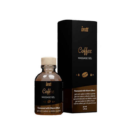 Їстівний масажний гель для інтимних зон Intt Coffee (30 мл), фото 1