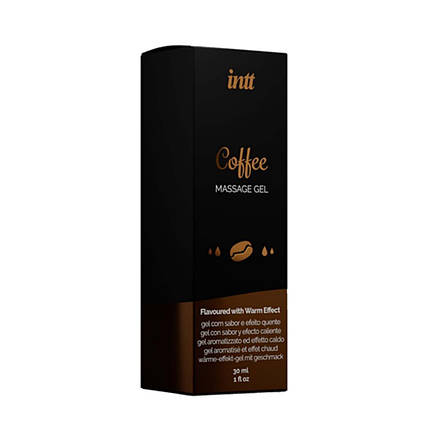 Їстівний масажний гель для інтимних зон Intt Coffee (30 мл), фото 4