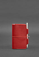 Женский кожаный блокнот (Софт-бук) 3.0 красный BlankNote z113-2024