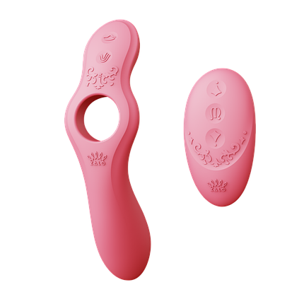 Смарт-вібратор для пар Zalo Jessica Set з Управлінням з телефону і пультом PINK, Рожевий, фото 1