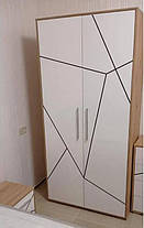 Шафа Тоні 2Д 2100х1000х553мм дуб артизан + німфея альба Світ меблів, фото 3