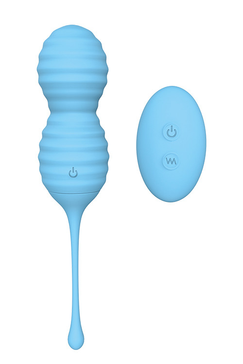 Вагінальні кульки з дистанційним пультом DREAM TOYS BEEHIVE BLUE, Синий