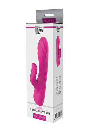 Вібратор для стимуляції точки G і клітора Dream Toys VIBES of LOVE FLEXIBLE G-SPOT VIBE, фото 3