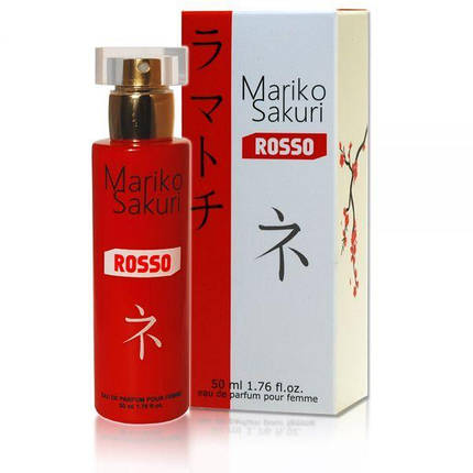 Духи з феромонами жіночі Aurora Mariko SAKURI ROSSO, 50 мл, фото 1