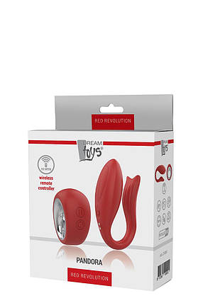 Dt21855 вібратор для пар бездротовим пультом управління Dream Toys RED REVOLUTION PANDORA, фото 3