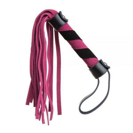 F61427 Батіг із замші міні FLOGGER BLACK/PINK, фото 1