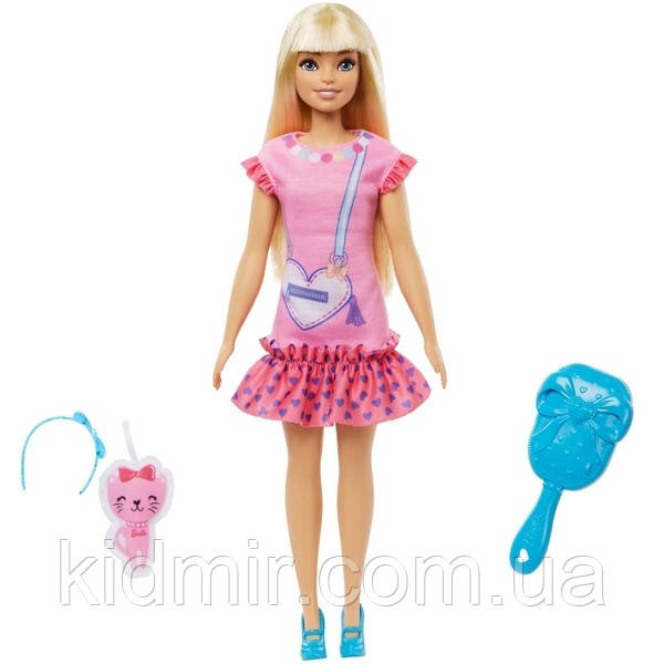 Лялька Моя перша Барбі Блондинка з кошеням My First Barbie HLL19