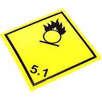 Табличка (наклейка) опасный груз (5.1-класс окисляющие вещества) 250Х250 мм (TEMPEST) TP 87.56.08