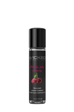 Їстівний лубрикант WICKED AQUA CHERRY FLAVORED 30ML, фото 1