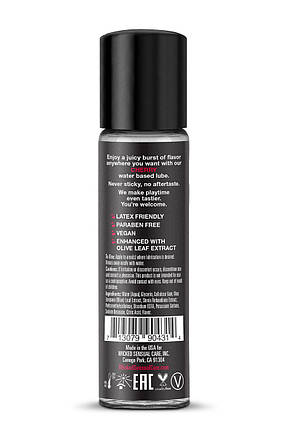 Їстівний лубрикант WICKED AQUA CHERRY FLAVORED 30ML, фото 3