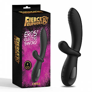 Вібратор кролик з електростимуляцією Chisa Fierce Euphoria Eros'electro Sword