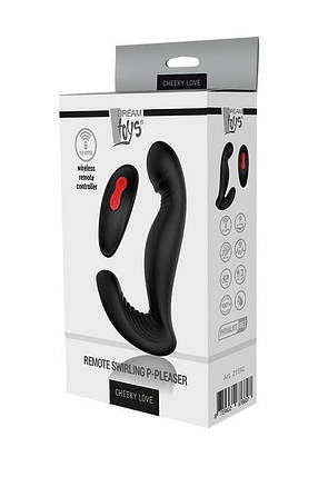 Масажер простати з обертанням головки CHEEKY LOVE SWIRLING P-PLEASER BLACK, фото 3
