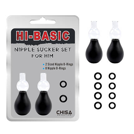 Вакуумні стимулятори для сосків Chisa Hi Basic Nipple Sucke, 2 шт., фото 1