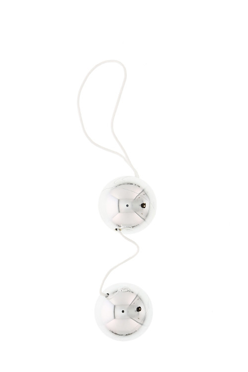 Вагінальні кульки DUO BALLS, SILVER, Сріблястий