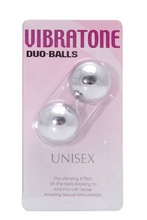 Вагінальні кульки DUO BALLS, SILVER, Сріблястий, фото 3