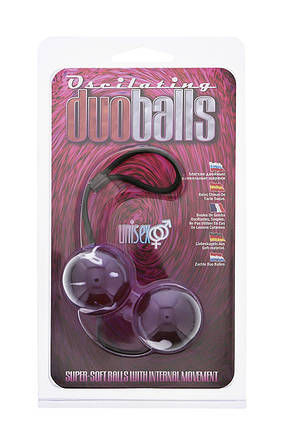 Вагінальні кульки Marbelized DUO BALLS, PURPLE, Фіолетовий, фото 3