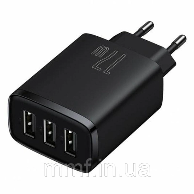 МЗП Baseus Compact  Charger 3U 17W EU / Black