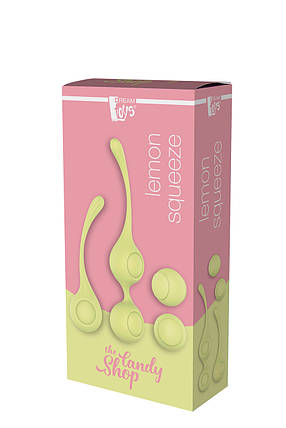 Вагінальні кульки Dream Toys the CANDY SHOP LEMON SQUEEZE, Жовтий, фото 3