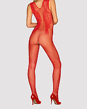 Комбінезон Obsessive N112 Red S/M/L one size, Червоний, One Size, фото 3