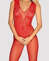 Комбінезон Obsessive N112 Red S/M/L one size, Червоний, One Size, фото 4