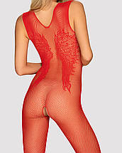Комбінезон Obsessive N112 Red S/M/L one size, Червоний, One Size, фото 5