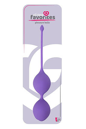 Вагінальні кульки SEE YOU IN BLOOM DUO BALLS 29MM PURPLE, Фіолетовий, фото 3