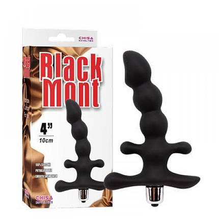 Фізіологічний масажер простати Chisa Black Mont Silicone Black, Черный, фото 2