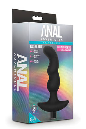 Масажер простати Blush Anal Adventures Platinum Silicone Vibrating, фото 2