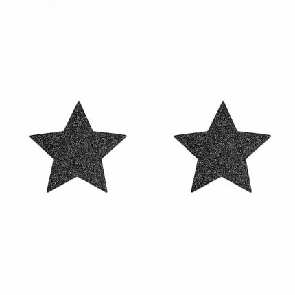 Пестиси у вигляді зірочок Bijoux Indiscrets, чорні, фото 2
