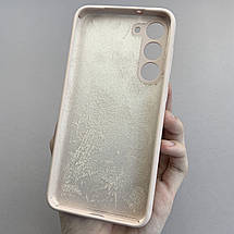 Чохол для Samsung Galaxy S23 Plus силікон кейс чохол з мікрофіброю на самсунг с23 плюс пудровий r4e, фото 3