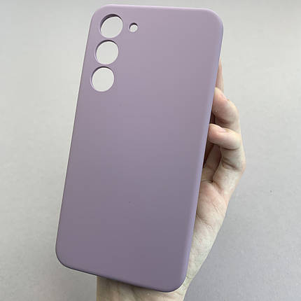 Чохол для Samsung Galaxy S23 Plus силікон кейс чохол з мікрофіброю на самсунг с23 плюс чорничний r4e, фото 1
