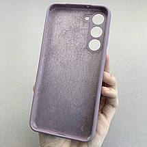 Чохол для Samsung Galaxy S23 Plus силікон кейс чохол з мікрофіброю на самсунг с23 плюс чорничний r4e, фото 3