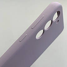 Чохол для Samsung Galaxy S23 Plus силікон кейс чохол з мікрофіброю на самсунг с23 плюс чорничний r4e, фото 4