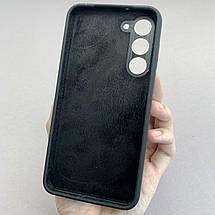 Чохол для Samsung Galaxy S23 Plus силікон кейс чохол з мікрофіброю на самсунг с23 плюс чорний r4e, фото 3