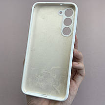 Чохол для Samsung Galaxy S23 Plus силікон кейс чохол з мікрофіброю на самсунг с23 плюс білий r4e, фото 3