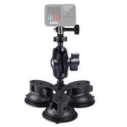Кріплення на присосках із шарніром 360° для GoPro, DJI Action, Insta360 Х3 та інших екшн-камер і смартфонів