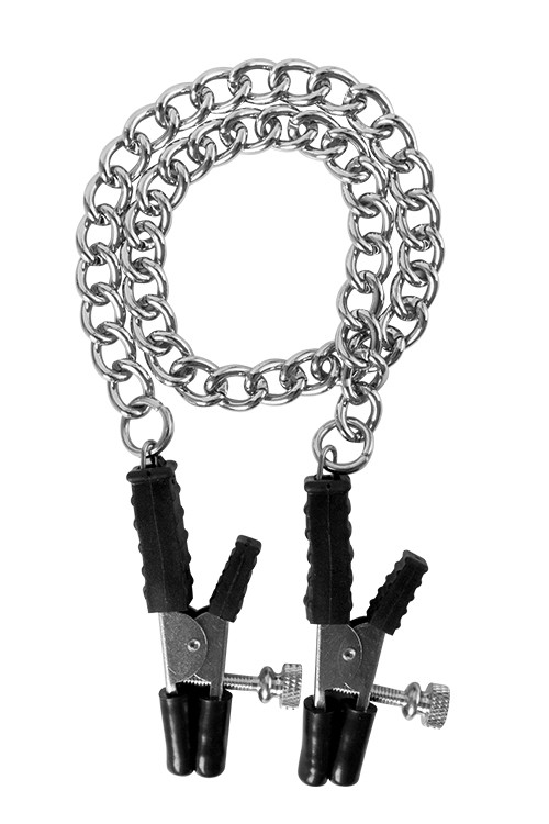 Затискачі на соски GP BLOCK BUSTERS NIPPLE CLAMPS, Сріблястий