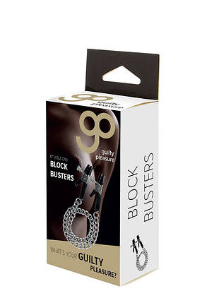 Затискачі на соски GP BLOCK BUSTERS NIPPLE CLAMPS, Сріблястий, фото 3