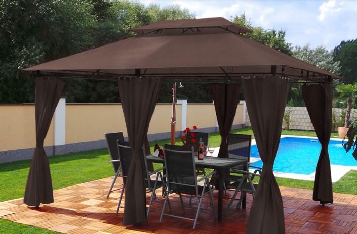 Садовий павільйон Swing & Harmonie Minzo LED 3х4 m зі світлодіодним освітленням, фото 1