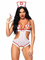 Костюм сексуальной медсестры One Size Naughty Nurse Roleplay Lingerie Set от Leg Avenue