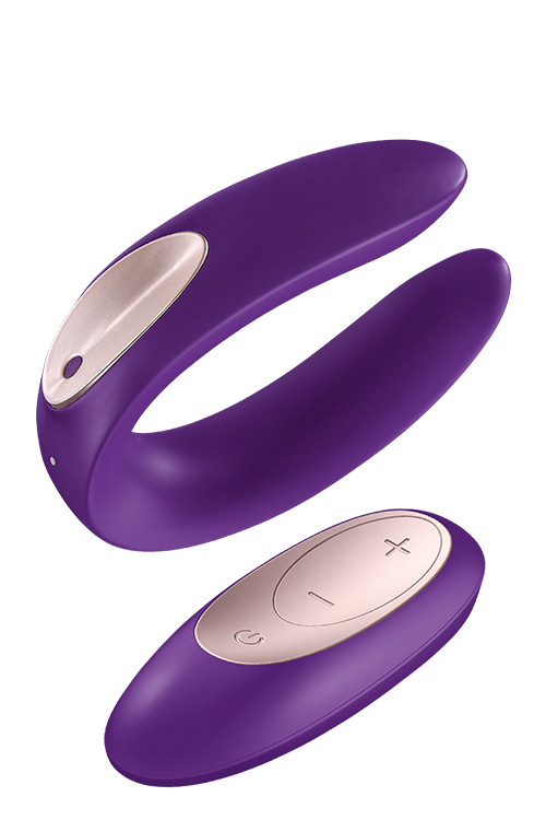 T360050 вібромасажер для пар PARTNER PLUS REMOTE COUPLES VIBRATOR, Фіолетовий