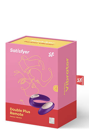 T360050 вібромасажер для пар PARTNER PLUS REMOTE COUPLES VIBRATOR, Фіолетовий, фото 3