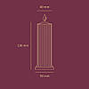 Свічка низькотемпературна червона Low temperature wax candle 150г, фото 7