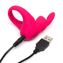 Ерекційне кільце Happy Rabbit Rechargeable Cock Ring Pink, фото 4